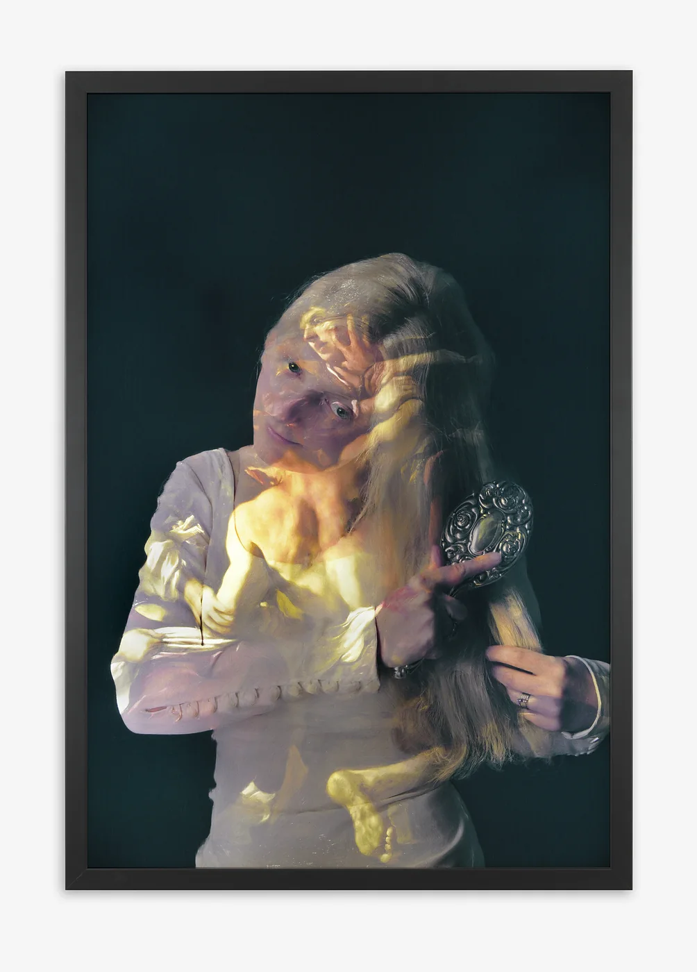 The Weight of Silence, Digital print on acrylic panel, LED box, 2018