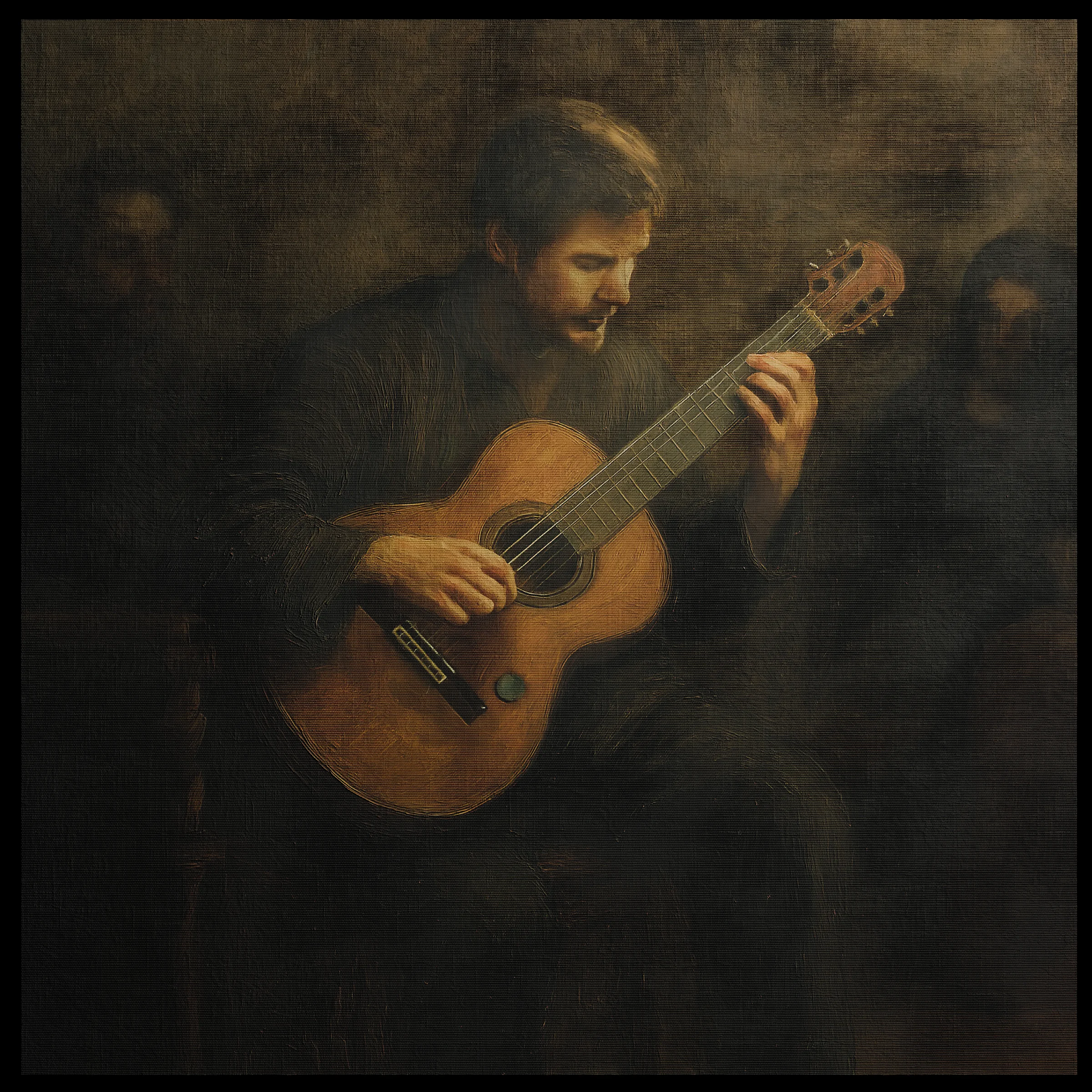 Pete Turrell, the physical painting, in studio light